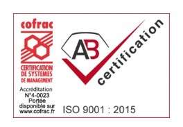Certifié ISO 9001 : 2015
